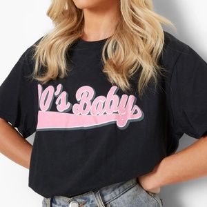 White 90’s baby t-shirt